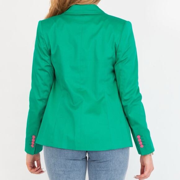 Bariloche Blazer Jacket Green Size 10 Preppy Collegiate Made in Spain - Picture 3 of 13